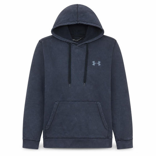 Under Armour Mens Blue Pullover Hoodie L Fleece ColdGear