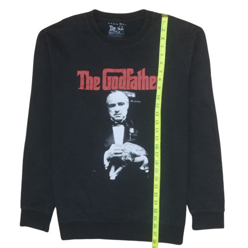 Zara Man Black The Godfather Graphic Pullover Sweatshirt Size L