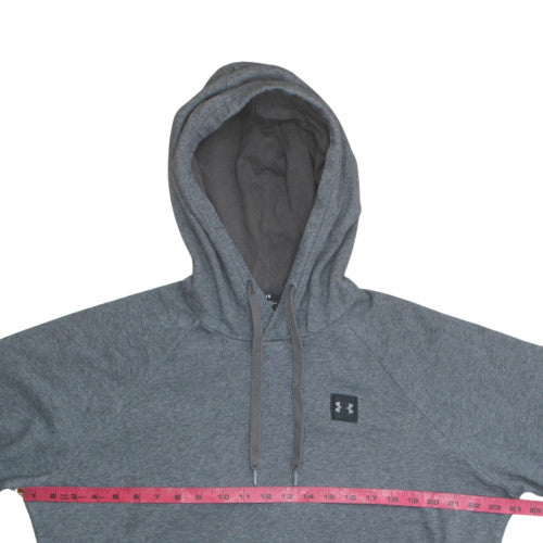 Under Armour Men's Grey Pullover Hoodie Size L Fleece Sweatshirt