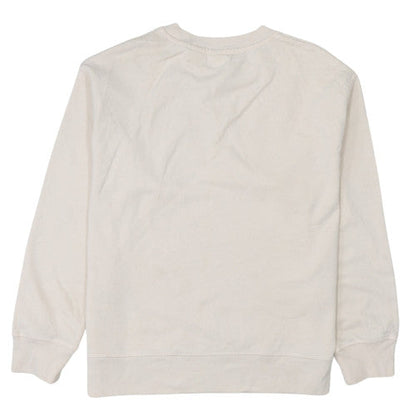Levi's Women's Beige Logo Pullover Sweatshirt Size L Cotton Casual