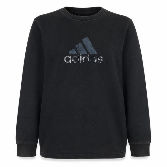Adidas Womens Black Size 14 Pullover Sweatshirt with Logo