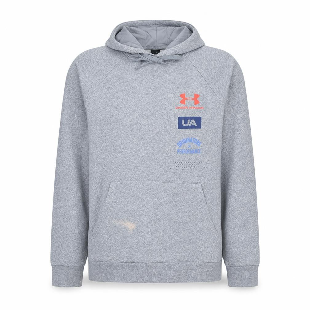 Under Armour Men's Grey Pullover Hoodie M Regular Sports Style