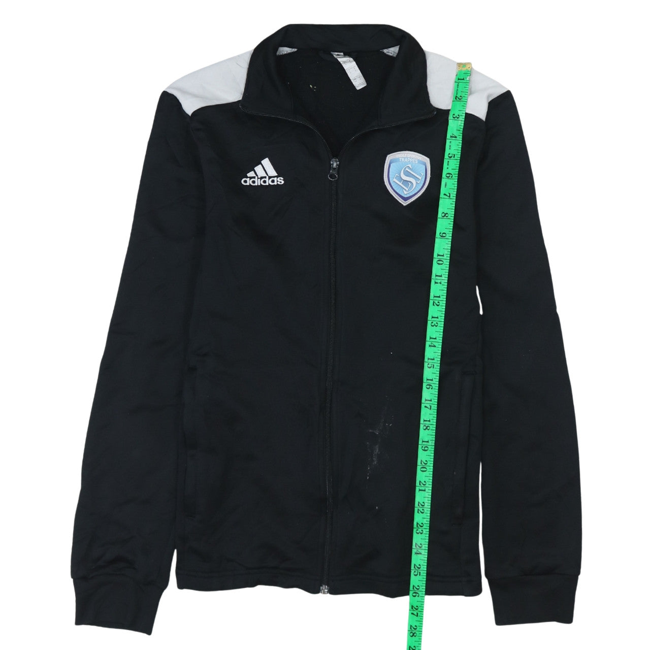 Adidas Men's Black Small Track Jacket Full Zip Sports Top
