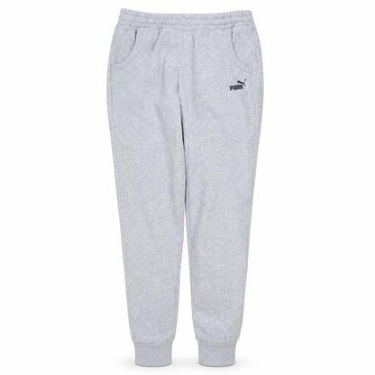 Front view of Puma women’s grey jogger sweatpants, size UK 12, regular fit
