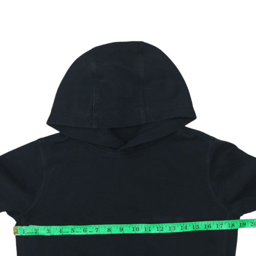 Nike Boys Black Pullover Hoodie L 147-158cm Graphic Fleece Sweatshirt