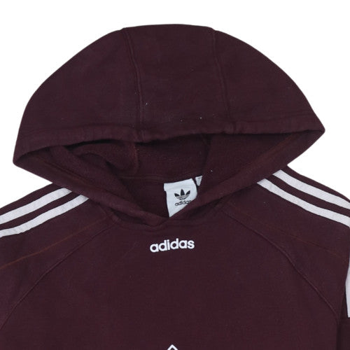 Adidas Men's Brown Pullover Hoodie Small Sports Fleece Sweatshirt