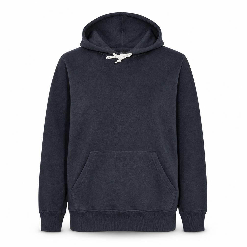 New Balance Men Grey Pullover Hoodie L Fleece Sports Logo