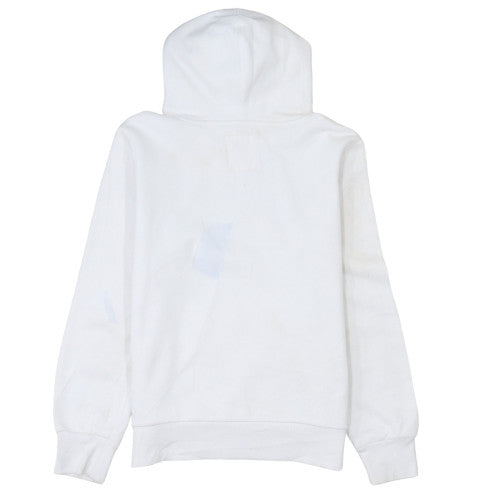 Levi's Boys White Pullover Hoodie 12 Years Regular Fit Logo Fleece Sweatshirt
