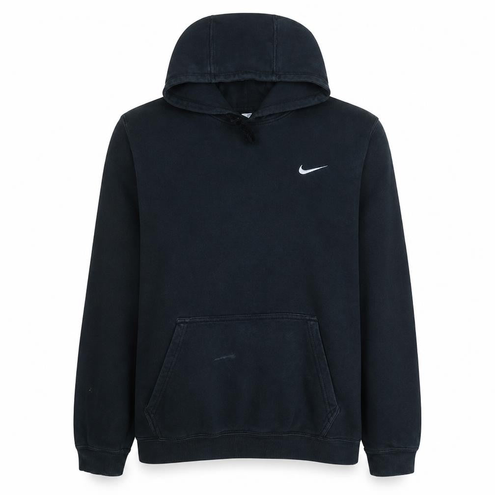 Nike Men's Black Pullover Hoodie L Fleece Sports Sweatshirt
