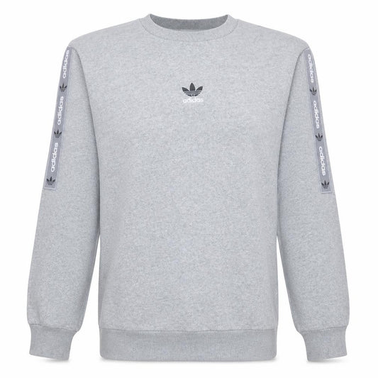 Adidas Men's Grey Crew Neck Pullover Sweatshirt Size M