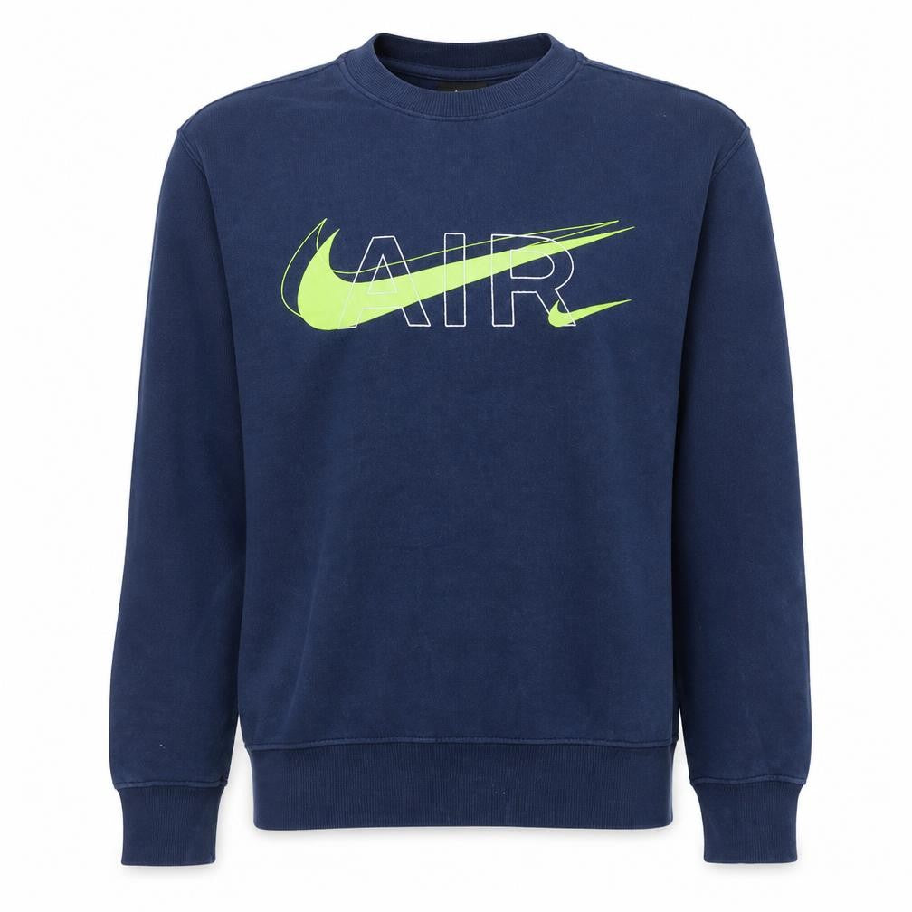 Nike Men's Blue AIR Logo Pullover Sweatshirt XS