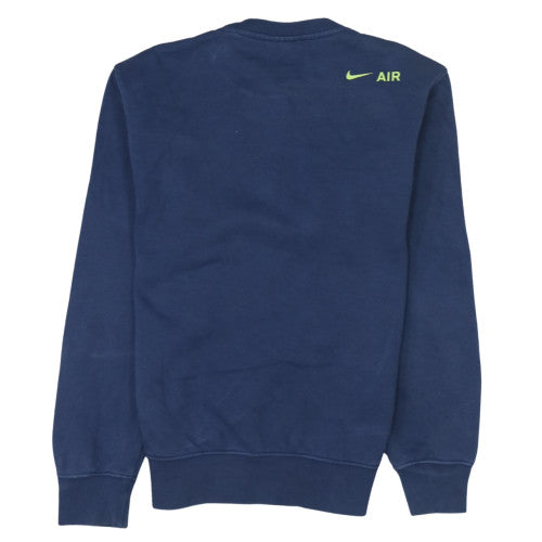 Nike Men's Blue AIR Logo Pullover Sweatshirt XS