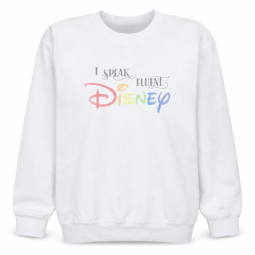 Gildan Women White Disney Quote Pullover Sweatshirt Size M