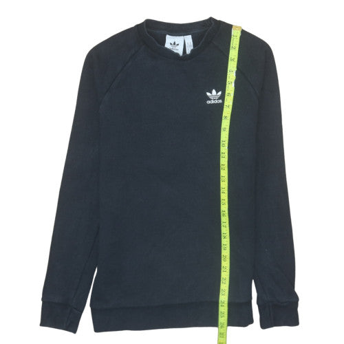 Adidas Men's Black XS Pullover Sweatshirt Crew Neck Fleece