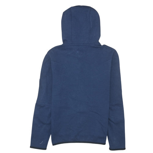 Nike Mens Blue Full Zip Hoodie Small - Cotton Blend Sportswear