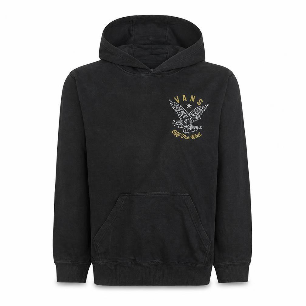 Vans Men's Black Medium Pullover Hoodie Off The Wall Graphic