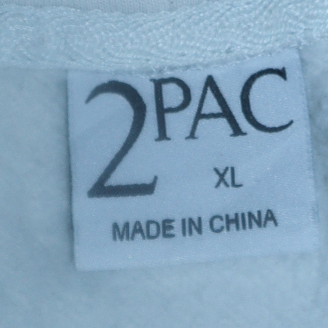 2PAC Men's White XL Pullover Hoodie with Graphic Print
