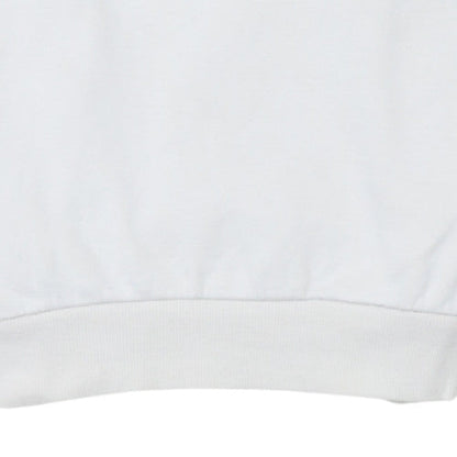 Additional view of Fila Women's White Pullover Sweatshirt XXS Cotton Blend Logo Crew Neck