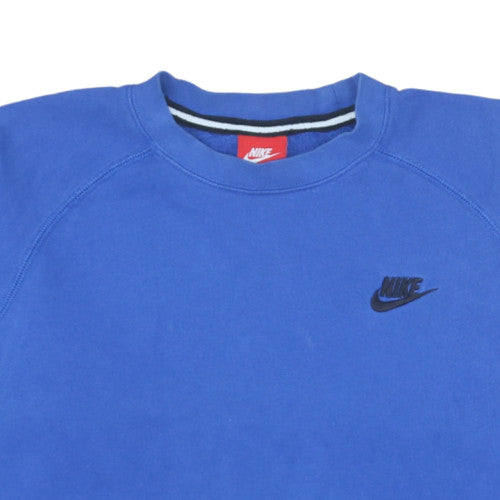 Nike Womens Blue Crew Neck Pullover Sweatshirt M