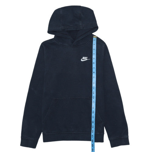 Nike Boys Black Pullover Hoodie L Fleece Hooded Sweatshirt