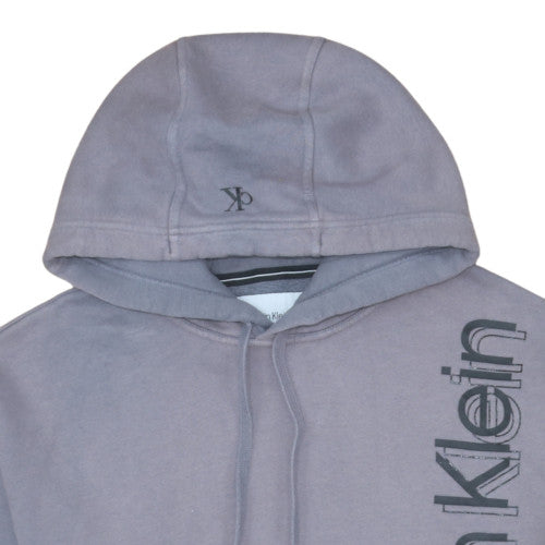 Calvin Klein Jeans Women's Grey Pullover Hoodie Size M Logo Print