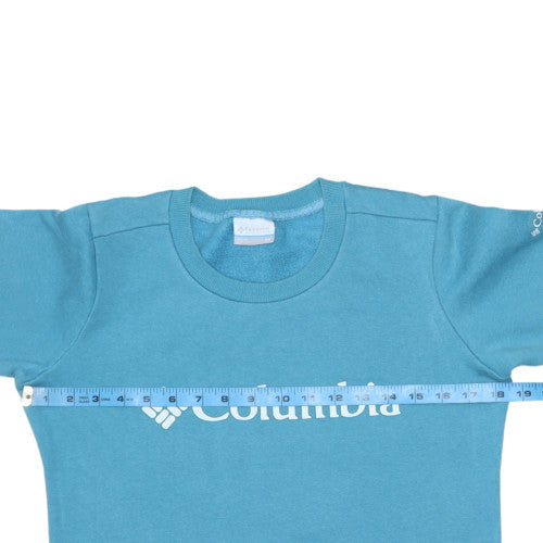 Columbia Womens Blue Crew Neck Pullover Sweatshirt XS