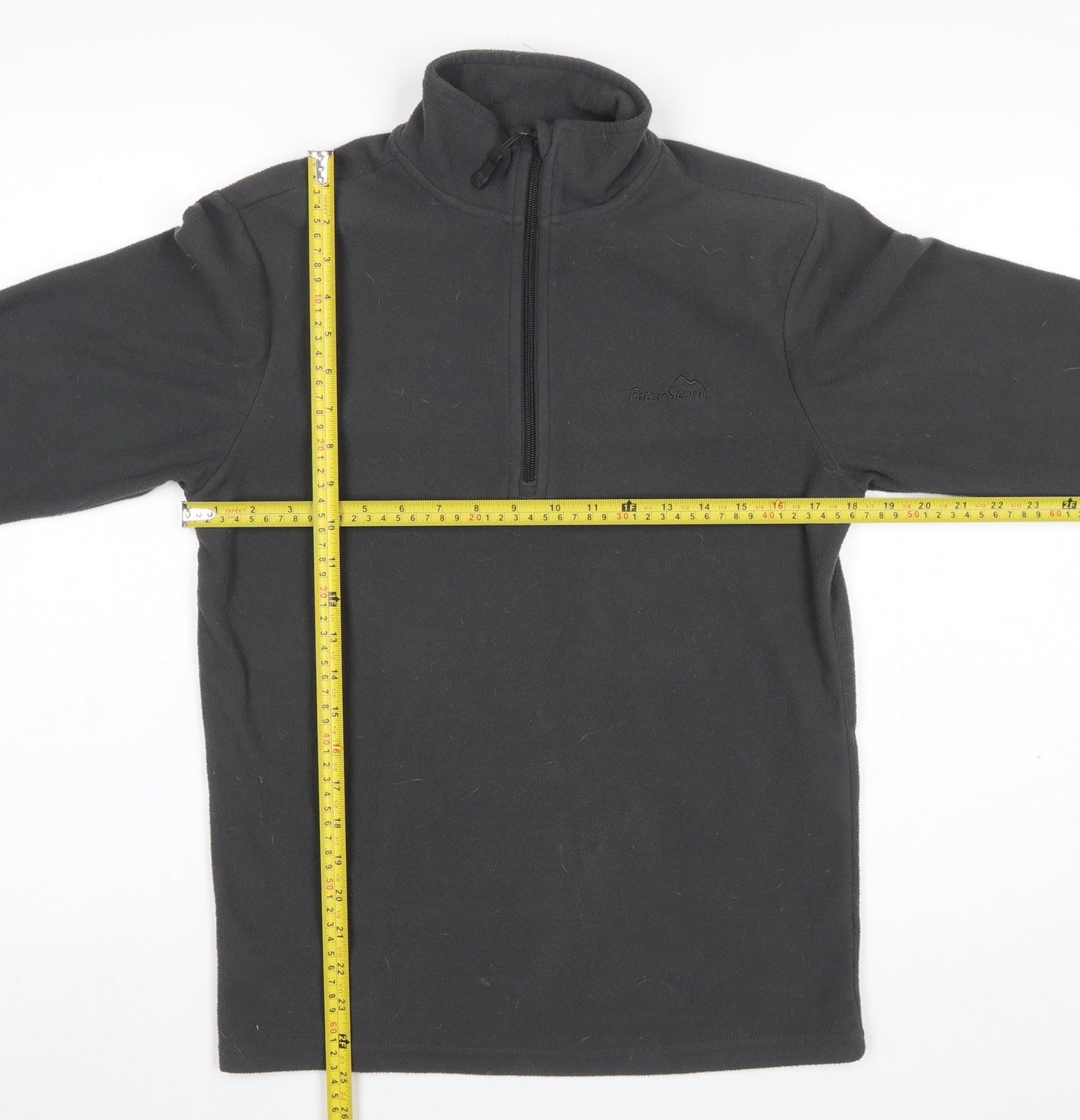 Peter Storm Men’s Black XS Fleece 1/4 Zip Pullover Sweatshirt