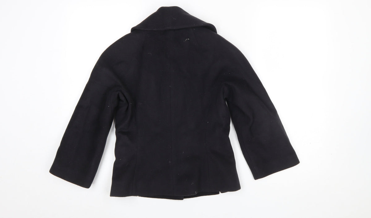 Whistles Women's Black Wool Suit Jacket UK 8 Classic Lined