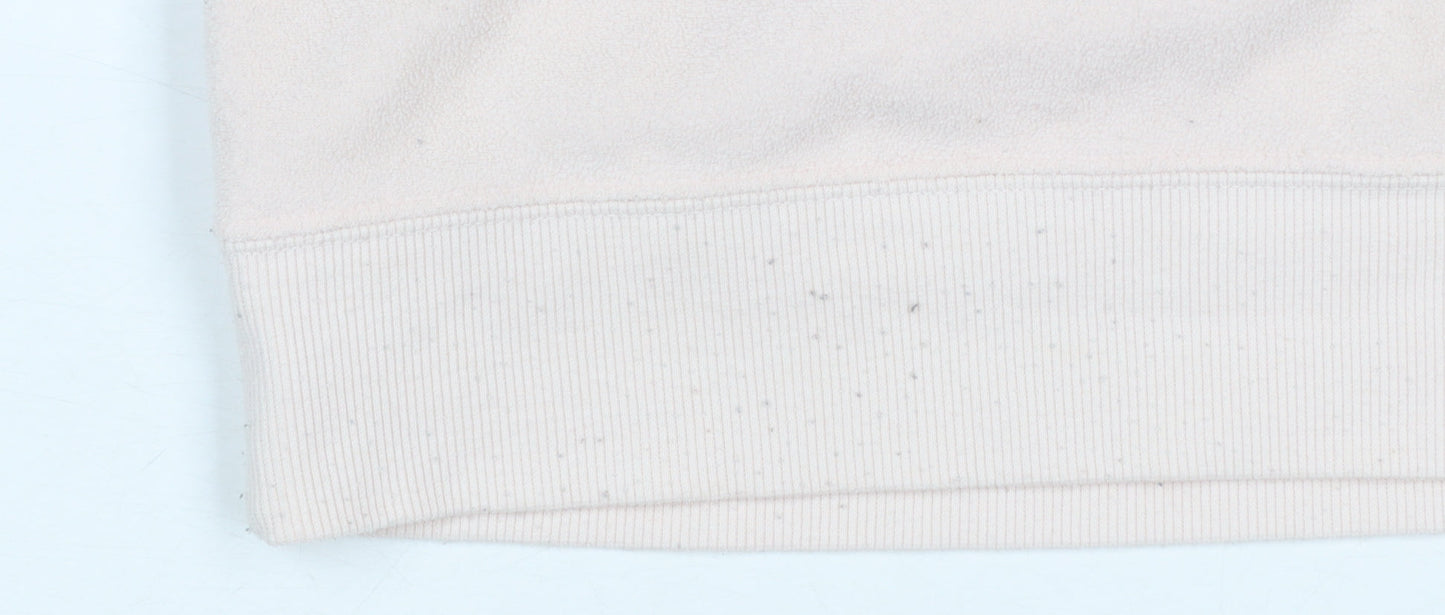 Lands' End Women Beige XL Pullover Sweatshirt Soft Fleece