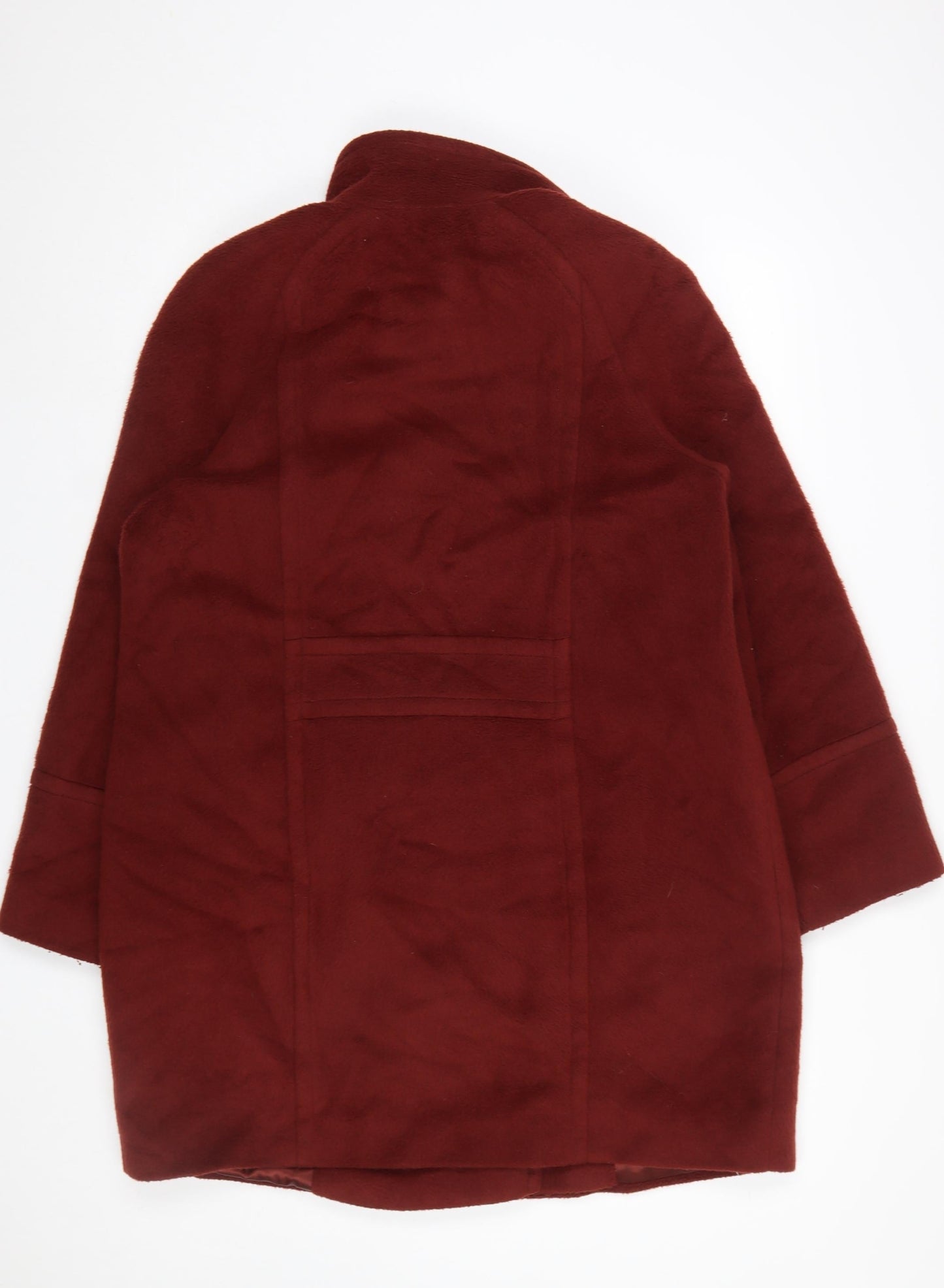 Marks and Spencer Women's Brown Wool Blend Pea Coat UK 16