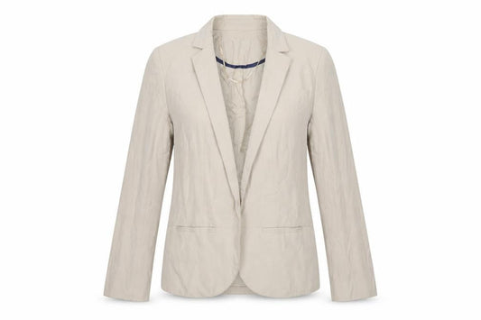 Topshop Women’s Beige Tailored Blazer UK 6 Single-Breasted Jacket