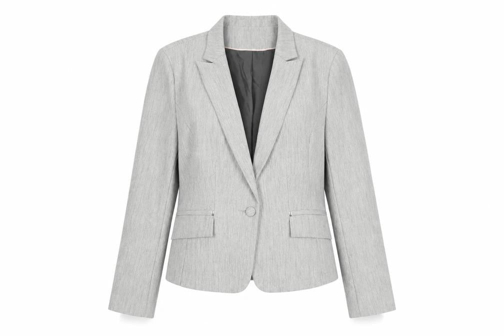 Primark Women’s Grey Classic Single-Breasted Suit Jacket UK 16