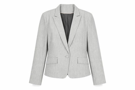 Primark Women’s Grey Classic Single-Breasted Suit Jacket UK 16