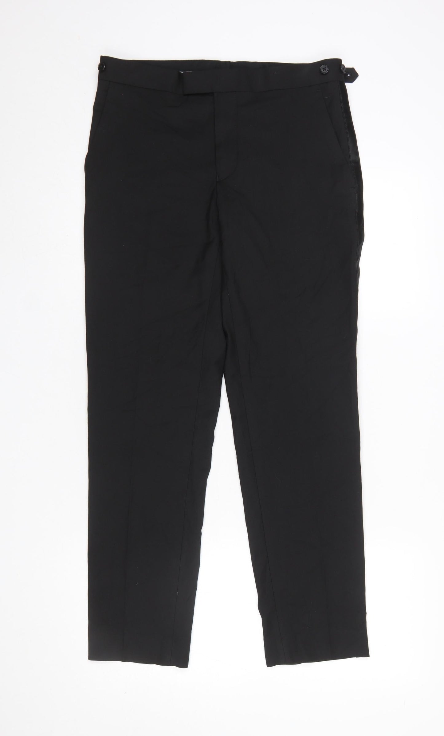 Marks and Spencer Men's Black Slim Fit Dress Pants 30x29