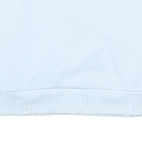 Ellesse Womens White Cotton Blend Pullover Sweatshirt Size 10