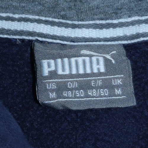 Puma Men's Blue Pullover Hoodie M Sports Fleece Sweatshirt