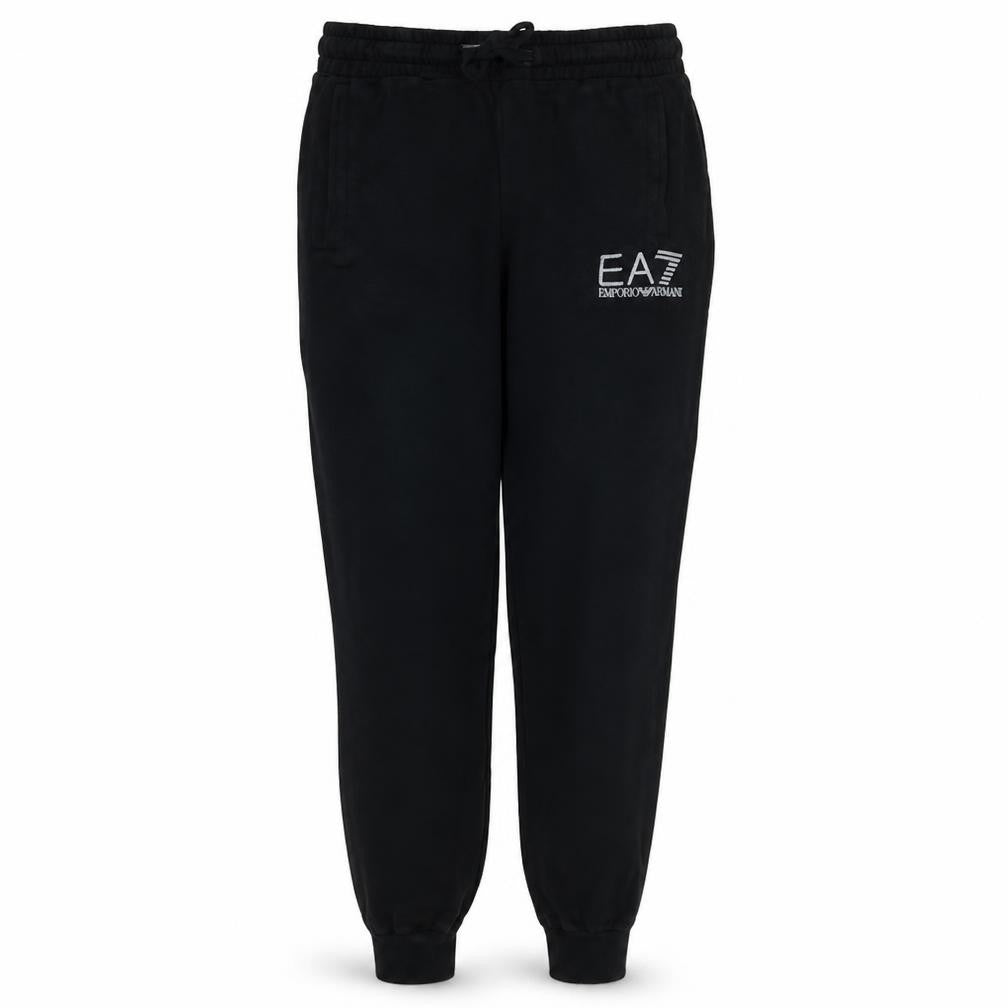 Emporio Armani EA7 Mens Black Logo Jogger Trousers Size L