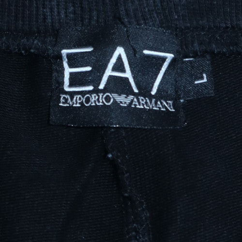 Emporio Armani EA7 Mens Black Logo Jogger Trousers Size L