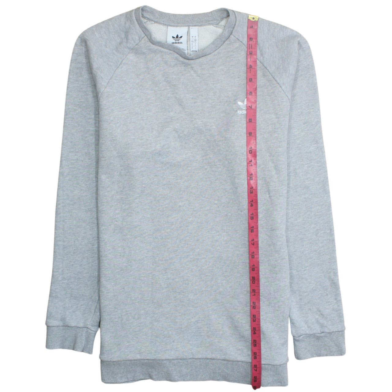 Adidas Men's Grey Crew Neck Pullover Sweatshirt Size L