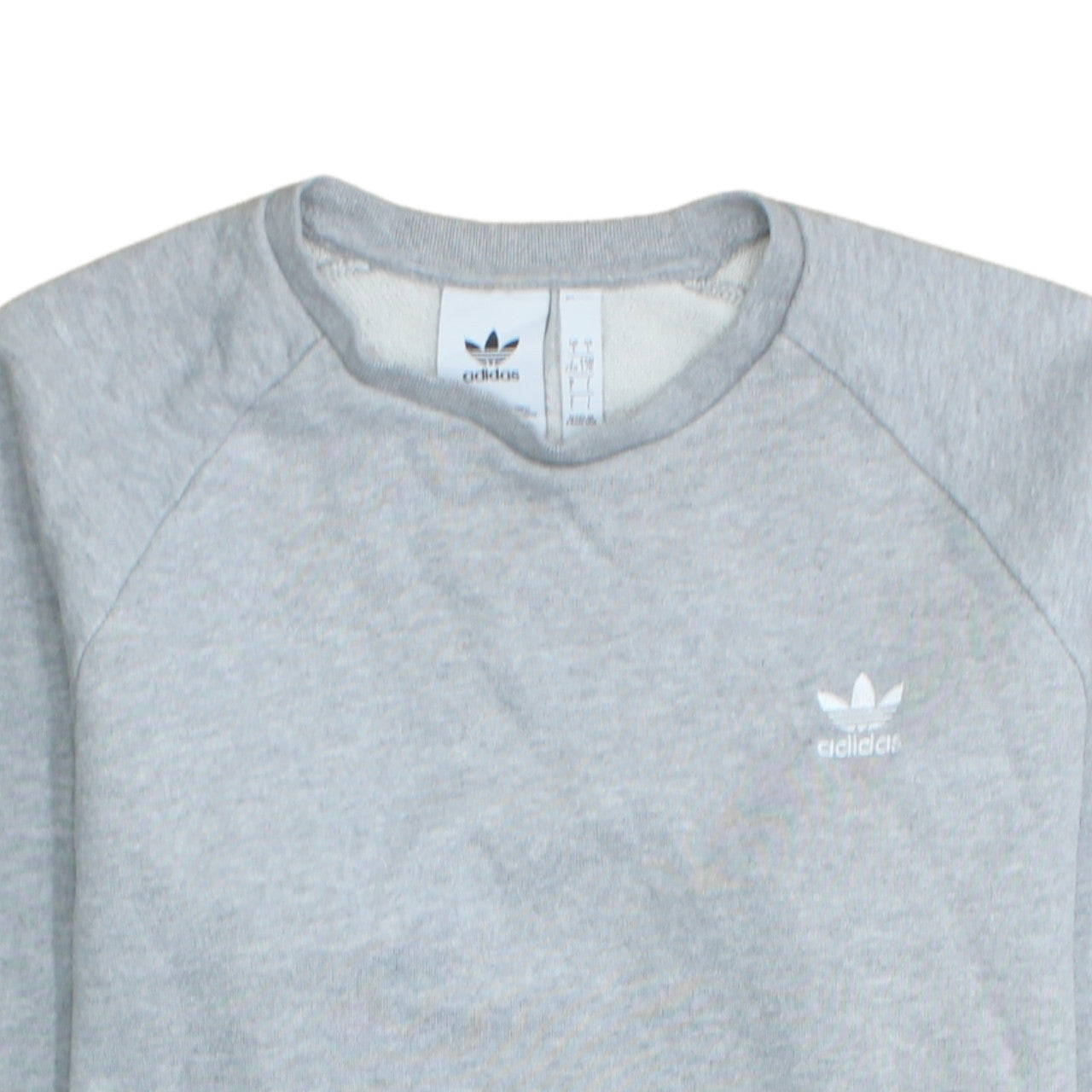 Adidas Men's Grey Crew Neck Pullover Sweatshirt Size L