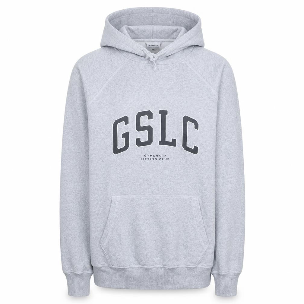Gymshark Men's Grey Pullover Hoodie S Regular Fit Athletic