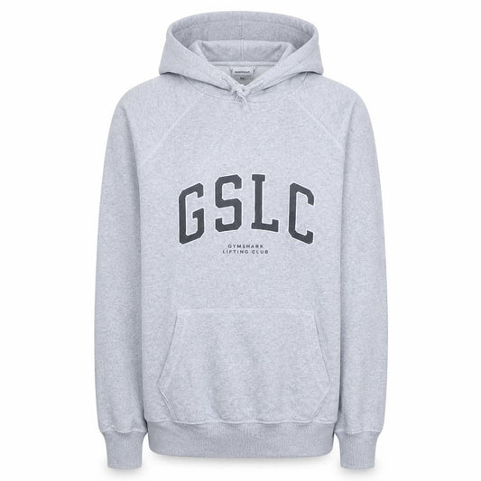 Gymshark Men's Grey Pullover Hoodie S Regular Fit Athletic