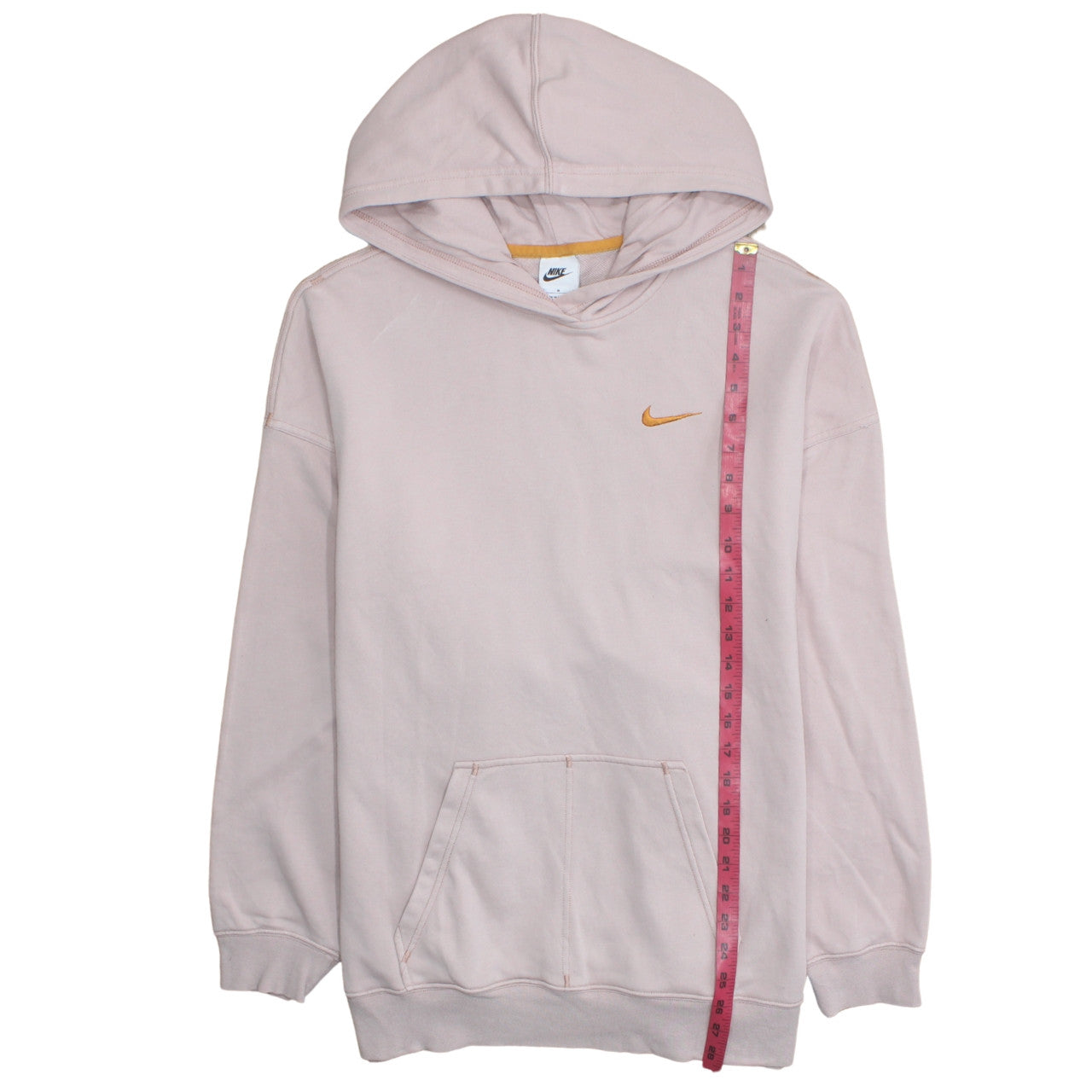 Nike Womens Pink Pullover Hoodie Sweatshirt Medium Cotton Blend