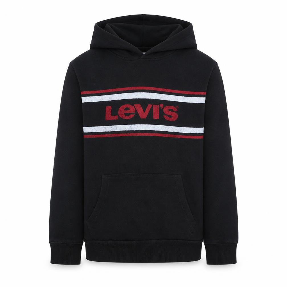 Levi's Men's Black Hoodie L Pullover Graphic Print Fleece Sweatshirt