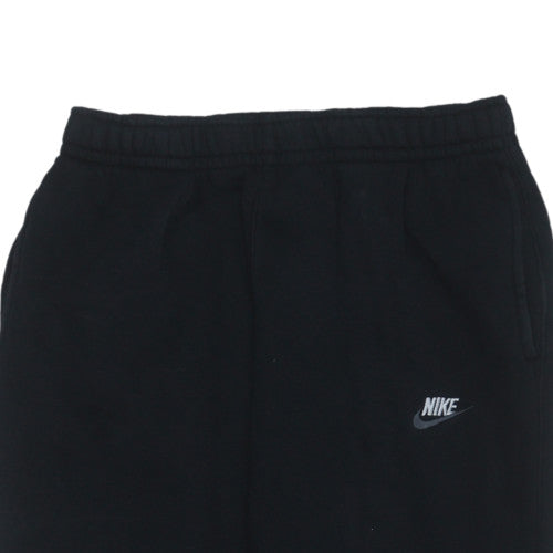 Nike Men's Black Jogger Sweatpants M Adjustable Waist Cotton Blend