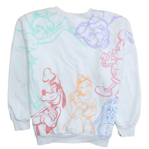 Disney 100 at George White Sweatshirt Women L 16-18 Pullover Crew Neck