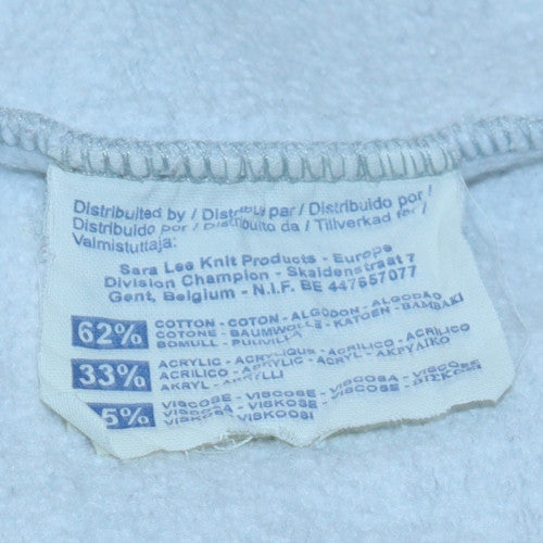 Champion Men’s Grey 2XL Pullover Sweatshirt Embroidered Logo Vintage