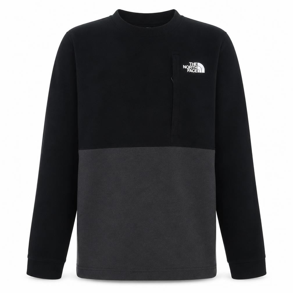 The North Face Boys Black XL Colourblock Fleece Pullover Sweatshirt