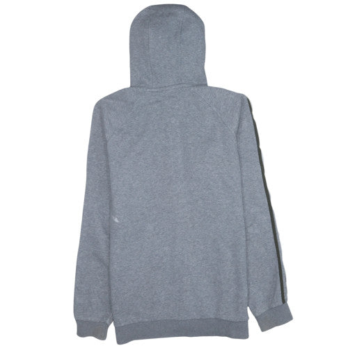 Adidas Mens Grey Full Zip Hoodie Size M Hooded Sweatshirt