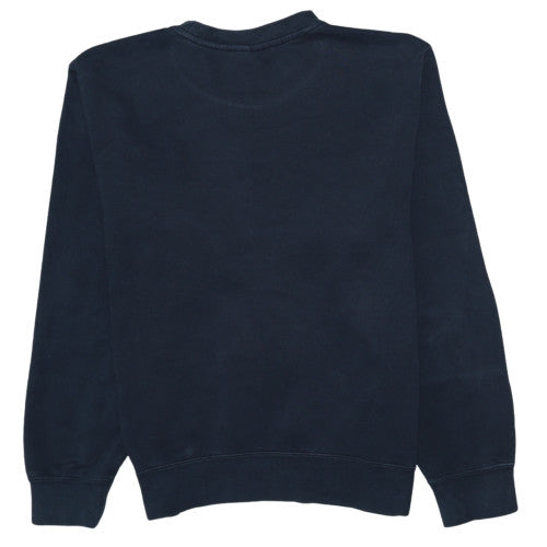 Nike Men's Black Small Crew Neck Pullover Sweatshirt Fleece Cotton Blend
